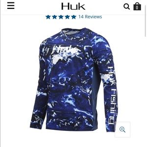 Men’s HUK long sleeve SPF fishing  shirt